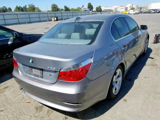 WBANA53515B862787 - 2005 BMW 525 I SILVER photo 4