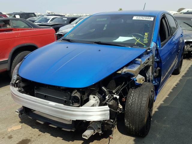 1C3CDFBB9FD432790 - 2015 DODGE DART SXT BLUE photo 2