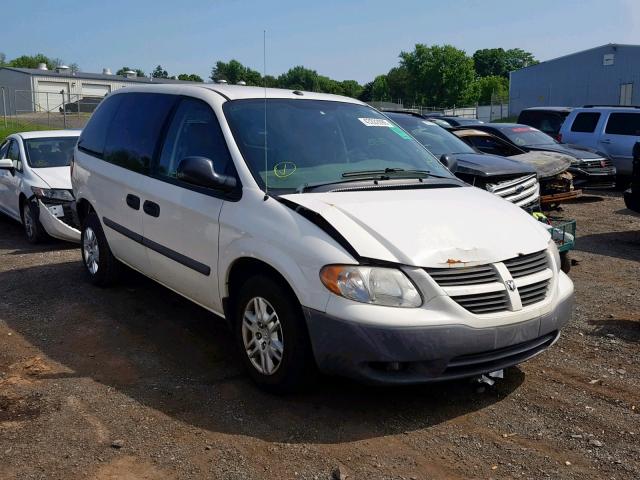 1D4GP25R27B247437 - 2007 DODGE CARAVAN SE WHITE photo 1