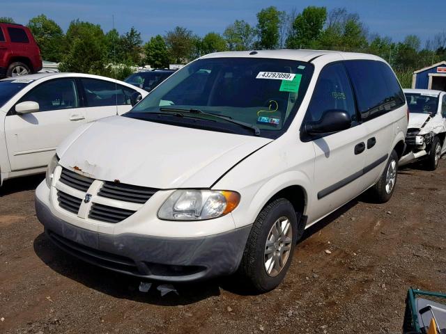 1D4GP25R27B247437 - 2007 DODGE CARAVAN SE WHITE photo 2