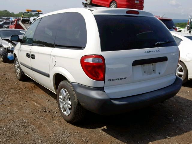 1D4GP25R27B247437 - 2007 DODGE CARAVAN SE WHITE photo 3