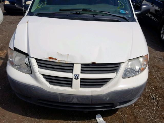 1D4GP25R27B247437 - 2007 DODGE CARAVAN SE WHITE photo 7