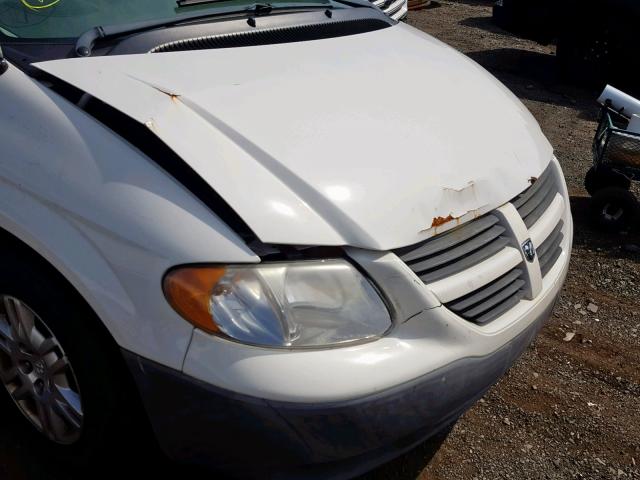 1D4GP25R27B247437 - 2007 DODGE CARAVAN SE WHITE photo 9