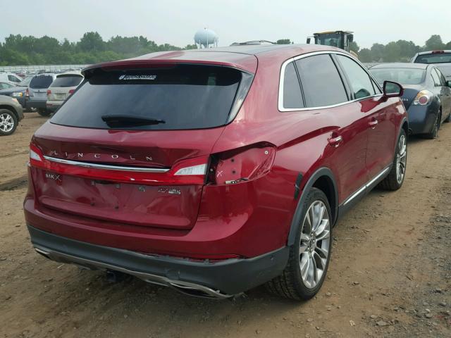 2LMTJ8LPXGBL63738 - 2016 LINCOLN MKX RESERV RED photo 4