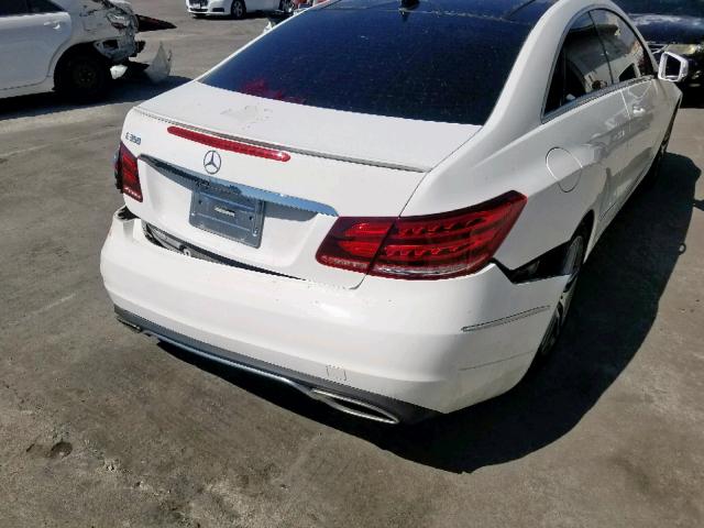 WDDKJ5KB2EF290138 - 2014 MERCEDES-BENZ E 350 WHITE photo 9