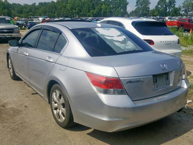 1HGCP26818A003644 - 2008 HONDA ACCORD EXL SILVER photo 3