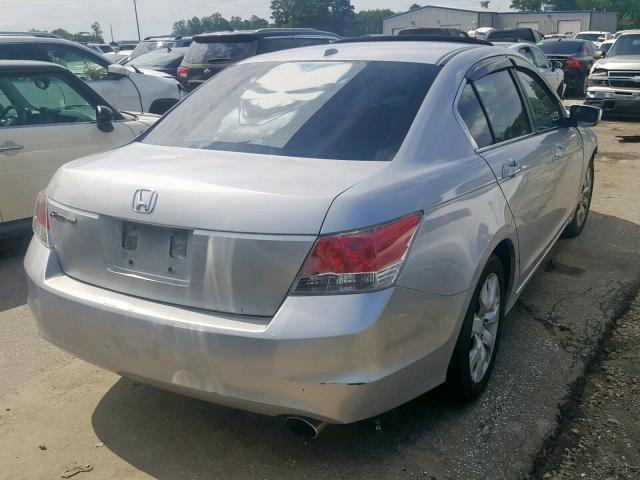 1HGCP26818A003644 - 2008 HONDA ACCORD EXL SILVER photo 4