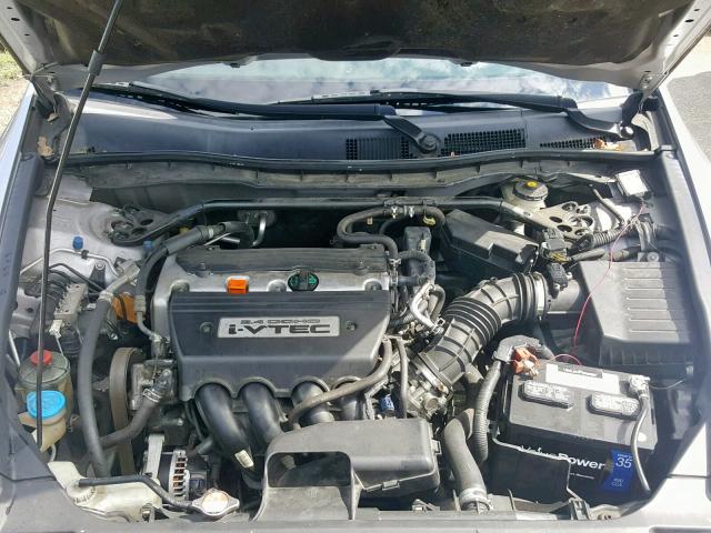 1HGCP26818A003644 - 2008 HONDA ACCORD EXL SILVER photo 7