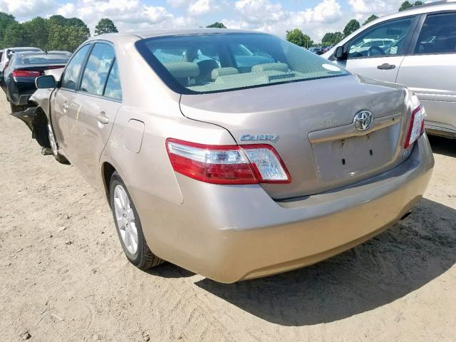 4T1BB46K08U053252 - 2008 TOYOTA CAMRY HYBR GOLD photo 3