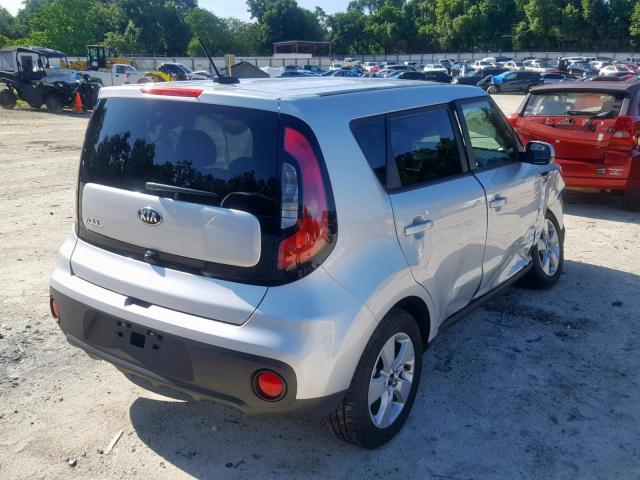 KNDJN2A2XK7692053 - 2019 KIA SOUL SILVER photo 4