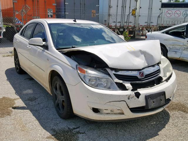 1G8ZS57BX8F222070 - 2008 SATURN AURA XE WHITE photo 1