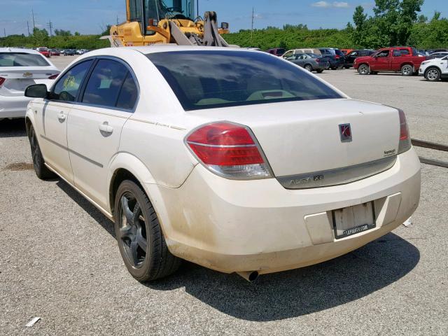 1G8ZS57BX8F222070 - 2008 SATURN AURA XE WHITE photo 3