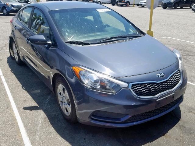 KNAFK4A69G5573441 - 2016 KIA FORTE LX GRAY photo 1