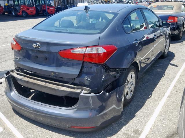 KNAFK4A69G5573441 - 2016 KIA FORTE LX GRAY photo 4