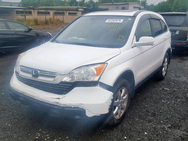 JHLRE48769C023542 - 2009 HONDA CR-V EXL WHITE photo 2