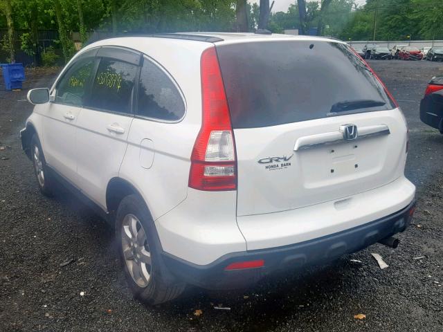 JHLRE48769C023542 - 2009 HONDA CR-V EXL WHITE photo 3