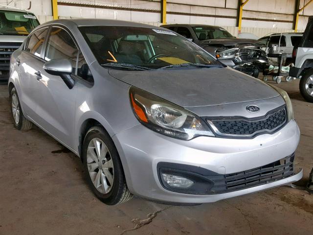 KNADN4A38D6103511 - 2013 KIA RIO EX SILVER photo 1