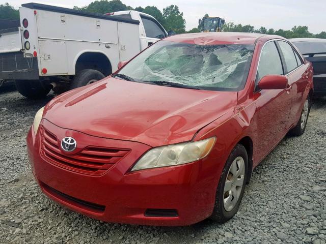 4T1BE46K17U077596 - 2007 TOYOTA CAMRY NEW RED photo 2