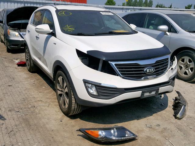 KNDPCCA2XD7365676 - 2013 KIA SPORTAGE E WHITE photo 1