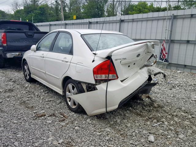 KNAFE121475005915 - 2007 KIA SPECTRA EX WHITE photo 3