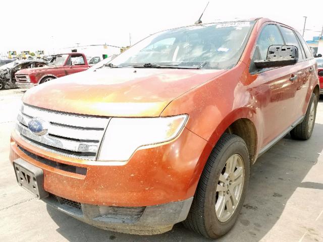 2FMDK36C88BA29010 - 2008 FORD EDGE SE ORANGE photo 2