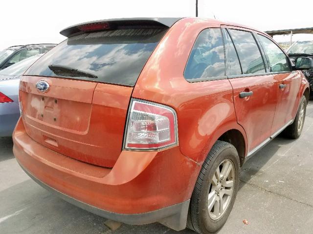 2FMDK36C88BA29010 - 2008 FORD EDGE SE ORANGE photo 4