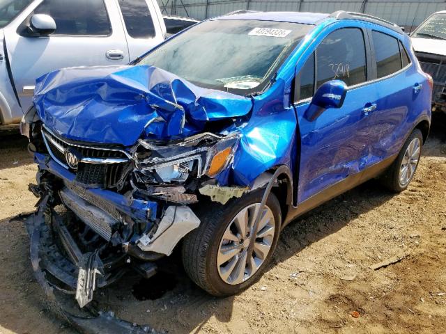 KL4CJASB8HB176254 - 2017 BUICK ENCORE PRE BLUE photo 2