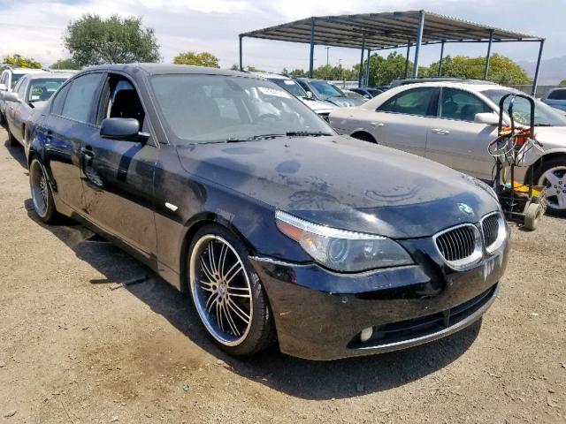 WBANB53516CP01347 - 2006 BMW 550 I BLACK photo 1