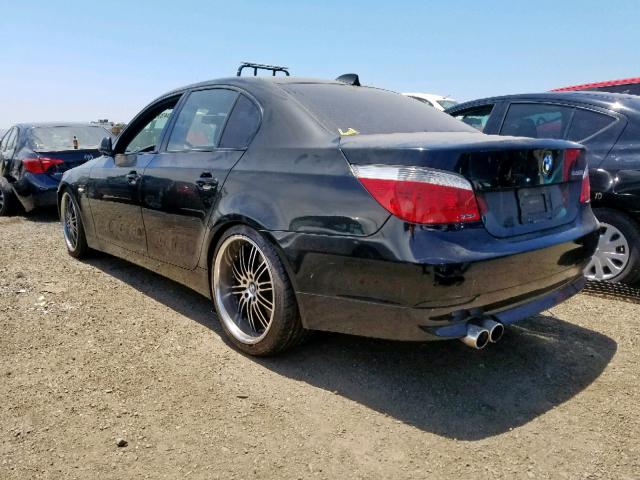 WBANB53516CP01347 - 2006 BMW 550 I BLACK photo 3