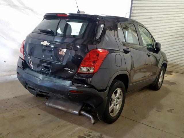 3GNCJPSBXFL254240 - 2015 CHEVROLET TRAX 1LS BLACK photo 4