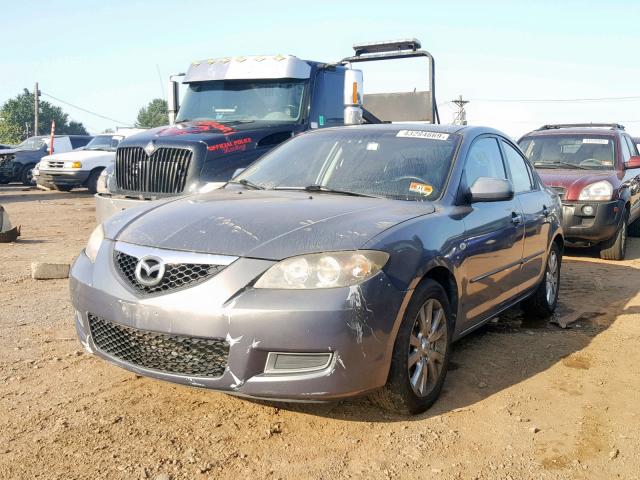 JM1BK32G381878428 - 2008 MAZDA 3 I GRAY photo 2