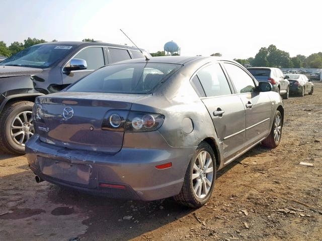 JM1BK32G381878428 - 2008 MAZDA 3 I GRAY photo 4