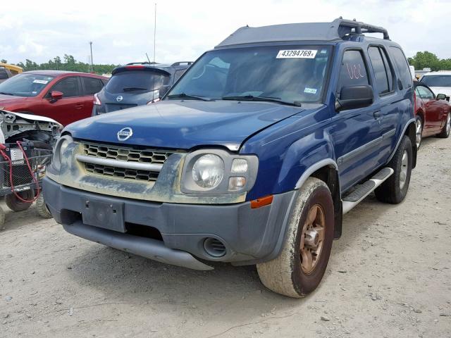 5N1ED28T94C620155 - 2004 NISSAN XTERRA XE BLUE photo 2