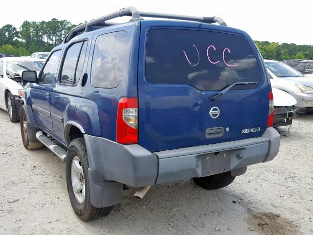 5N1ED28T94C620155 - 2004 NISSAN XTERRA XE BLUE photo 3