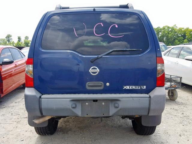 5N1ED28T94C620155 - 2004 NISSAN XTERRA XE BLUE photo 9