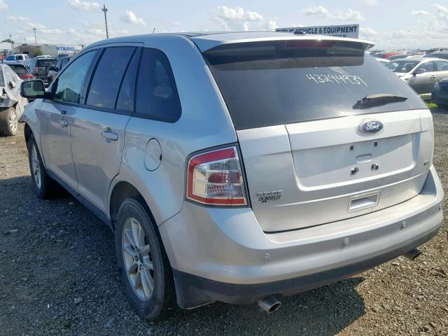 2FMDK3JC6ABB54231 - 2010 FORD EDGE SEL SILVER photo 3