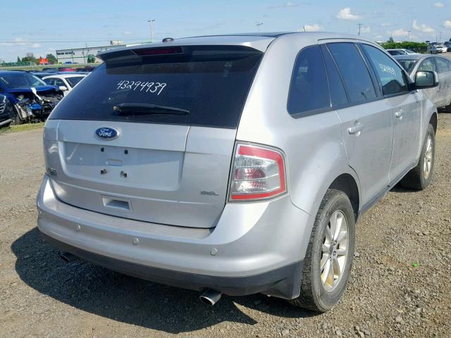 2FMDK3JC6ABB54231 - 2010 FORD EDGE SEL SILVER photo 4