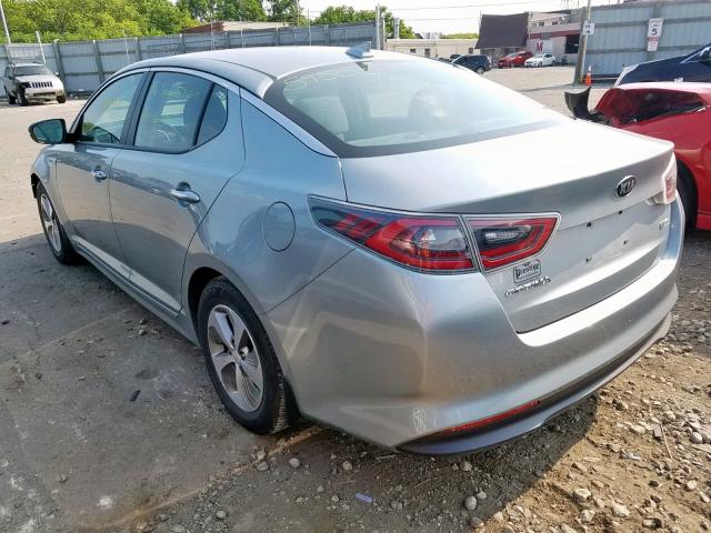 KNAGM4AD1G5096050 - 2016 KIA OPTIMA HYB GRAY photo 3