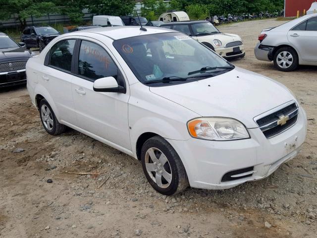 KL1TD56EX9B623426 - 2009 CHEVROLET AVEO LS WHITE photo 1