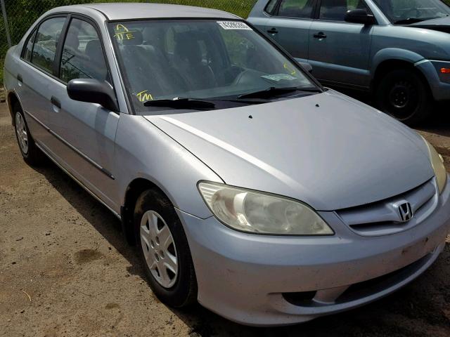 2HGES16305H017635 - 2005 HONDA CIVIC DX V SILVER photo 1