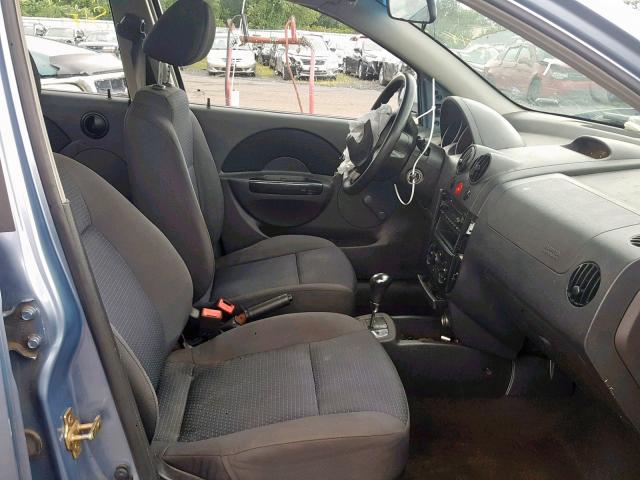 KL1TD56686B555292 - 2006 CHEVROLET AVEO BASE Mavi foto 5