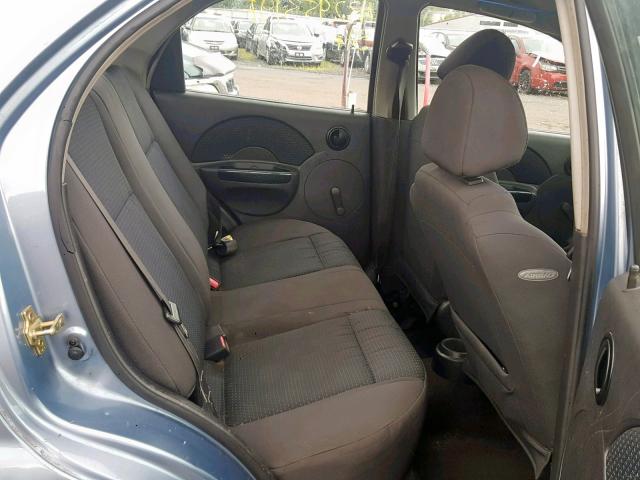 KL1TD56686B555292 - 2006 CHEVROLET AVEO BASE Mavi foto 6