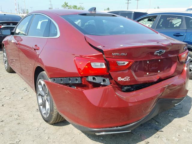 1G1ZG5ST9KF203811 - 2019 CHEVROLET MALIBU RS RED photo 3