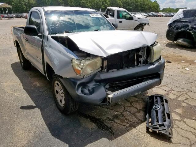 5TENX22N58Z573090 - 2008 TOYOTA TACOMA SILVER photo 1