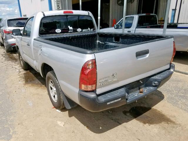 5TENX22N58Z573090 - 2008 TOYOTA TACOMA SILVER photo 3