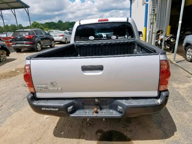 5TENX22N58Z573090 - 2008 TOYOTA TACOMA SILVER photo 6