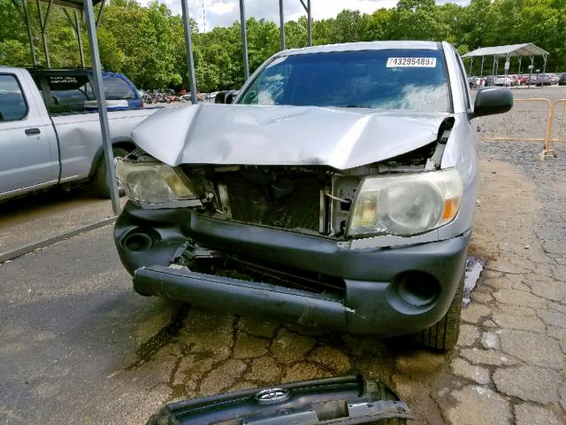 5TENX22N58Z573090 - 2008 TOYOTA TACOMA SILVER photo 9