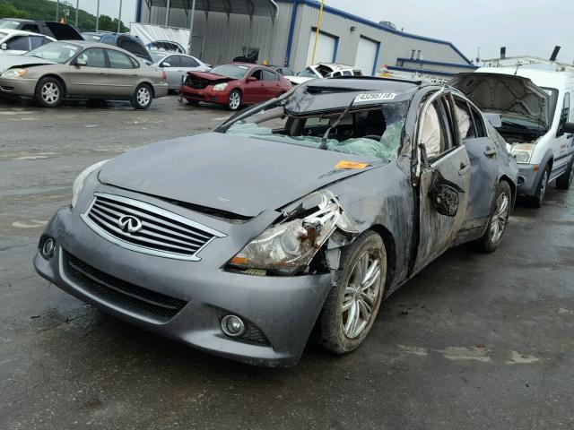 JN1CV6AP6DM726055 - 2013 INFINITI G37 BASE SILVER photo 2