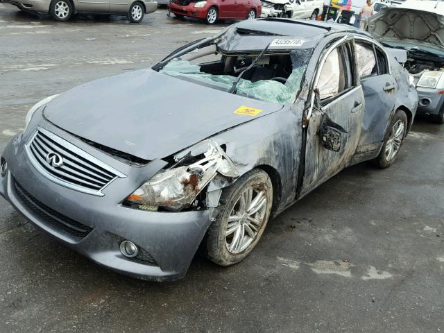 JN1CV6AP6DM726055 - 2013 INFINITI G37 BASE SILVER photo 9