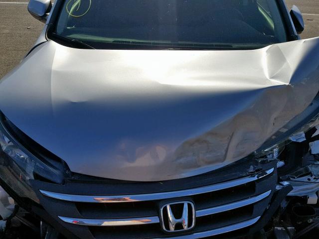 JHLRM4H74CC002182 - 2012 HONDA CR-V EXL SILVER photo 7